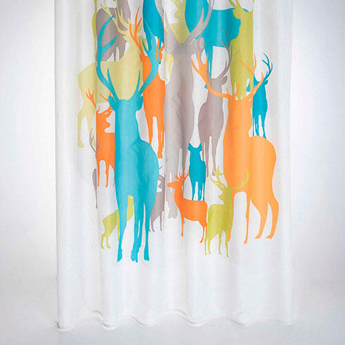 Badeforhæng Deer 180 x 200 cm.