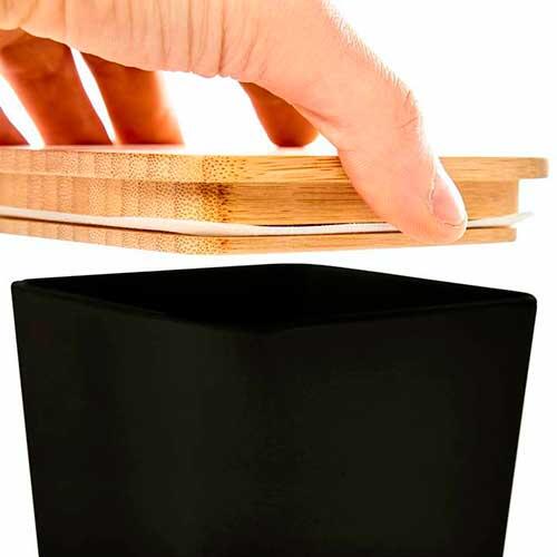 Opbevaringsbøtte med lufttæt låg - Sort