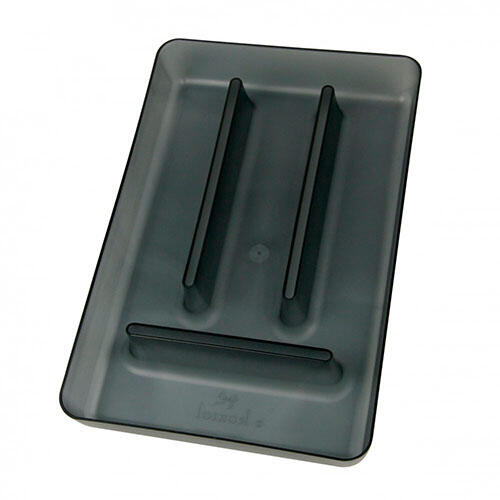 Bestikbakke i termoplast - Transparent grå