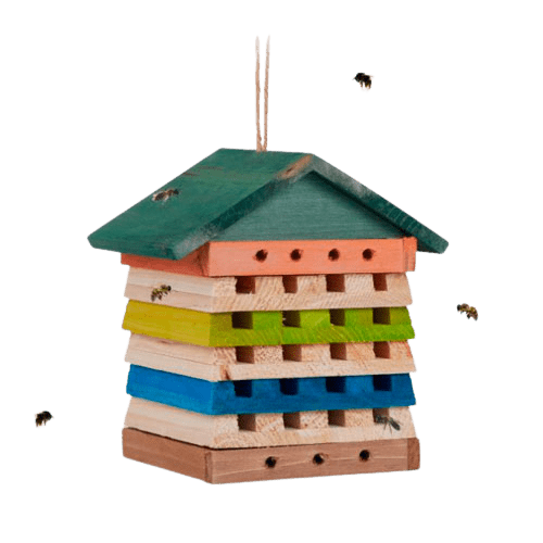 Bihotel i grantræ - 19,5 x 18 x 14 cm.