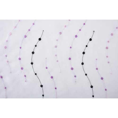 Komplet gardinsæt - Point lilla 4 dele