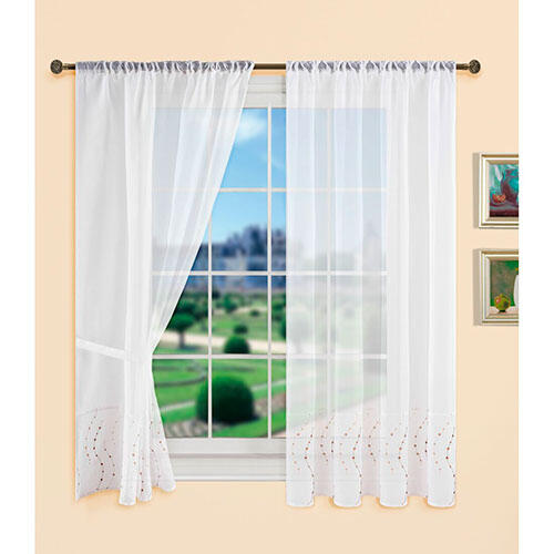 Komplet gardinsæt - Point brun