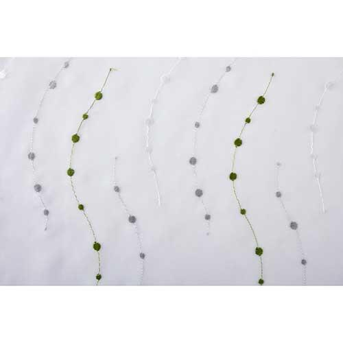 Komplet gardinsæt - Point grøn 4 dele