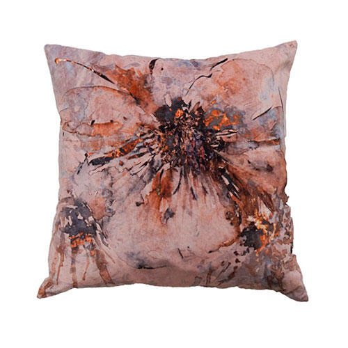 Pyntepude Artflower 45 x 45 cm. - Fersken