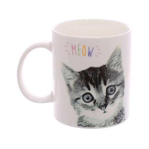 Porcelænskrus med hank - MEOW