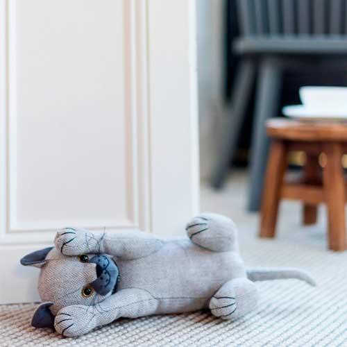 Dørstopper kat - Cappuccino Rolling Cat