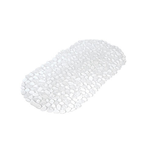 Skridsikker bademåtte Stones - Transparent 36 x 69 cm.