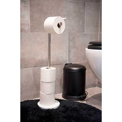 Badeværelsesmåtte rund Ø 90 cm. - Sort