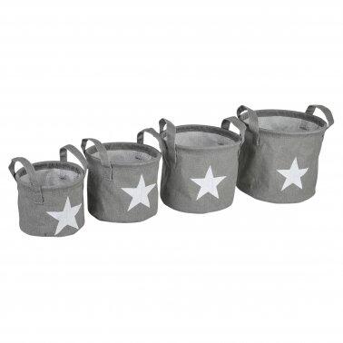Opbevaringskurve Star - Grå