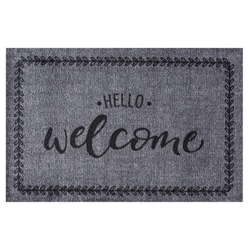 Smudsmåtte Hello/Welcome - 50 x 75 cm.