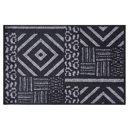 Smudsmåtte Aztec Grey - 50 x 75 cm.