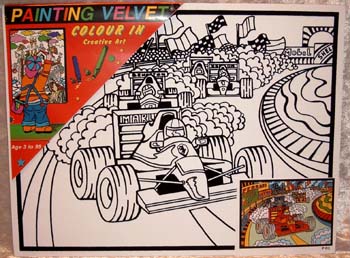 Painting Velvet 28x37 cm. Formel 1
