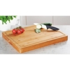 Træ skærebræt i bambus - 50 x 40 cm.