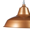 Loftlampe kobber 28 cm.