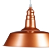 Loftlampe kobber 36 cm.