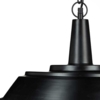 Sort loftlampe 41,5 cm.
