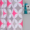 Rosa badeforhæng - Diamonds 180 x 200 cm.
