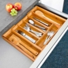 Bestikbakke i robust bambustræ - 37 x 31,5 x 5 cm.