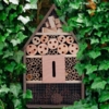 Træ insekthotel - 37 x 26 x 11 cm.