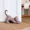 Dørstopper kat - Espresso Stretching Cat