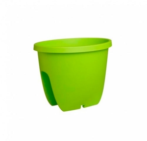 Blomsterkasse rund - Grøn