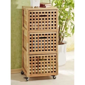 Kommode på hjul - Valnøddetræ