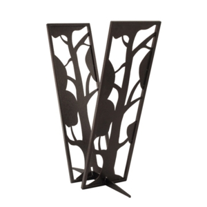 Brændeholder - Træ i kobber design