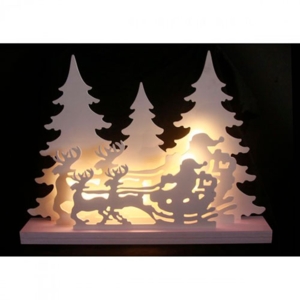 Vinterlandskab med 20 LED lys