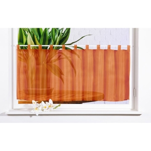 Terracotta færdigsyet cafegardin