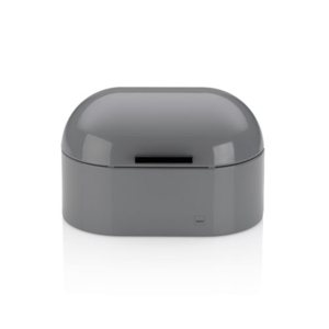 Friscolino metal brødkasse - Lysegrå 25 cm.