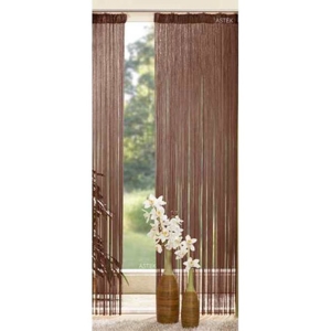 Brunt trådgardin - 140 x 250 cm.