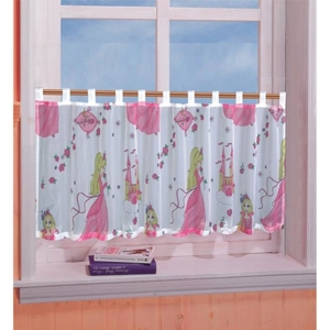 Færdigsyet børnegardin - Prinsesser