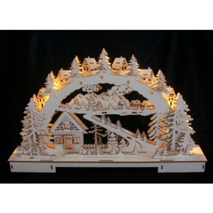 Vinterlandskab med 11 LED lys