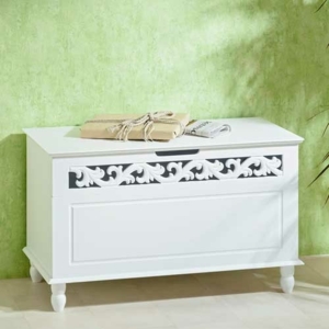 Spøttrup vasketøjskurv med låg - Hvid