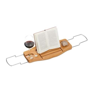 Bambus badekarshylde justerbar