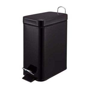Rektang toiletspand 5 L - Sort