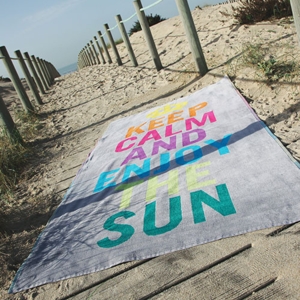 Keep Calm strandhåndklæde