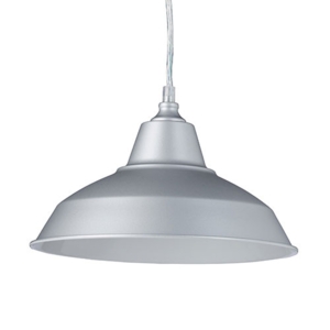 Grå pendellampe - Lille 28 cm.
