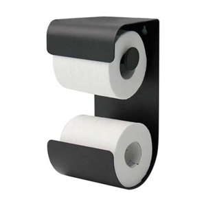 Brix toiletrulleholder til væg - Sort
