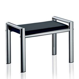 Lunis bænk til badeværelse - Sort 66,5 cm.