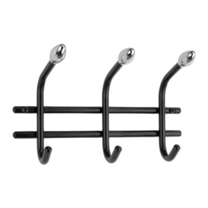 Hanko stål knagerække - Sort 3 knager