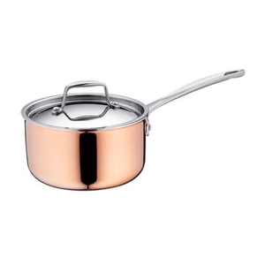 Stratum kobber kasserolle med låg 16 Ø - 1,4 L