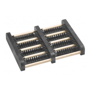 Skorenser i træ med kunststof børster 36 x 27 cm.