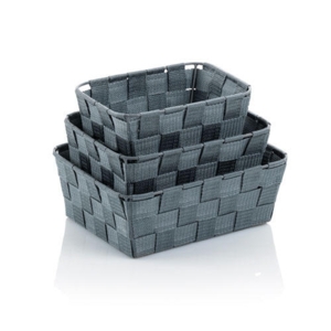 Alvaro kurvesæt - Grå 3 stk.