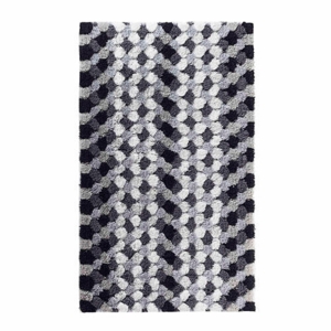 Bubble bademåtte - Sort & hvid