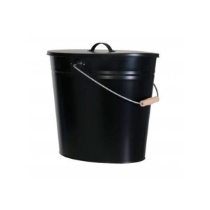 Askespand med låg 24 L - Sort