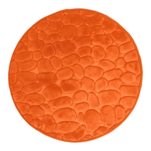 Bellarina rund bademåtte - Orange Ø 60 cm.