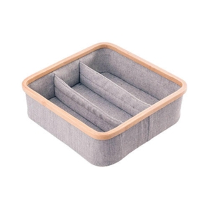 Bambus opbevaringskurv - 3 rum